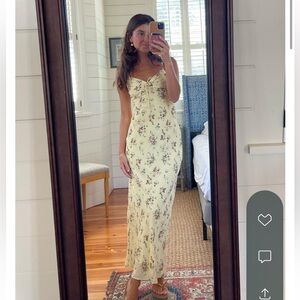 Abercrombie & Fitch - Cinch-Front Maxi Dress - Yellow